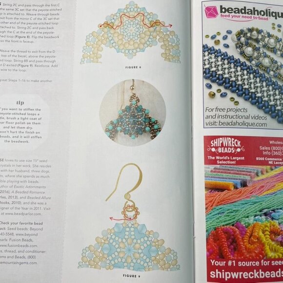 Beadwork Magazine Jewelry Crafting Book u Feb Mar 2017 Vol 20 No 2 - Picture 8 of 8